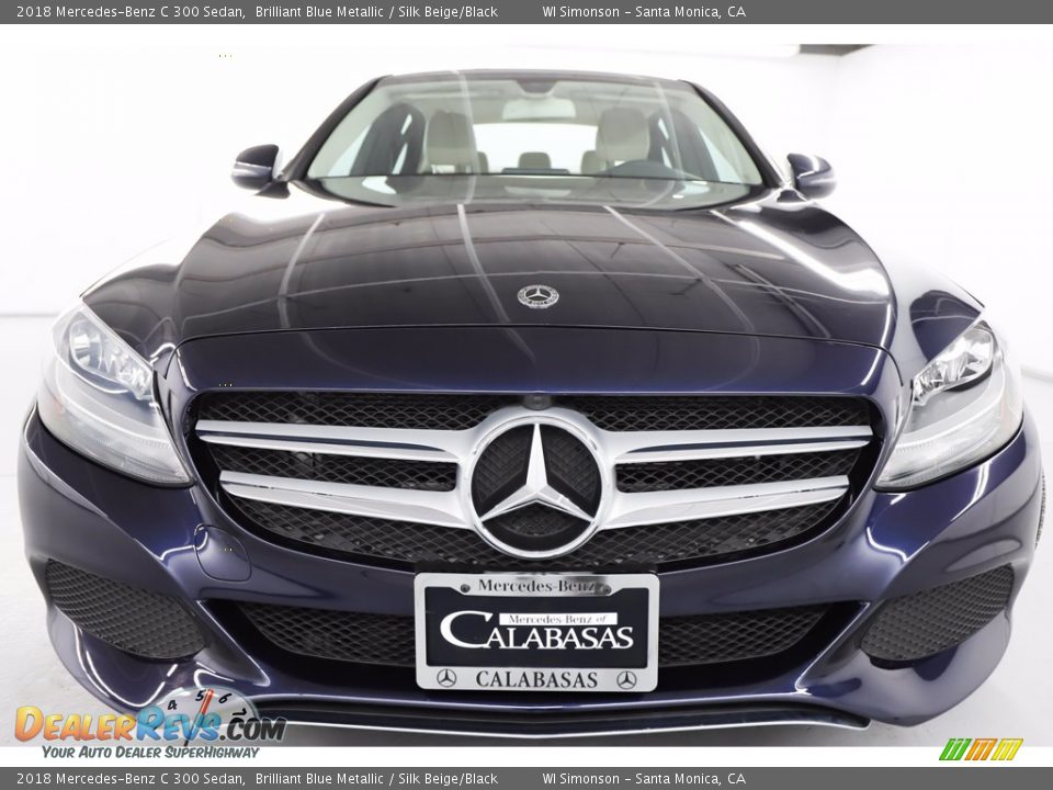 2018 Mercedes-Benz C 300 Sedan Brilliant Blue Metallic / Silk Beige/Black Photo #16