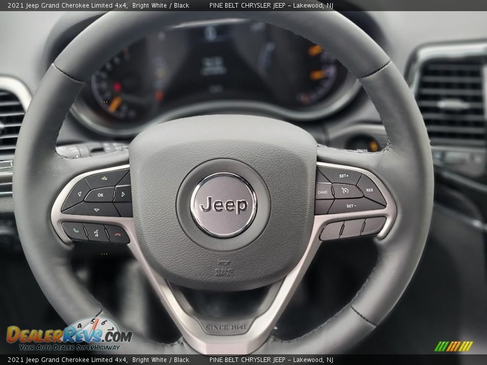 2021 Jeep Grand Cherokee Limited 4x4 Bright White / Black Photo #11