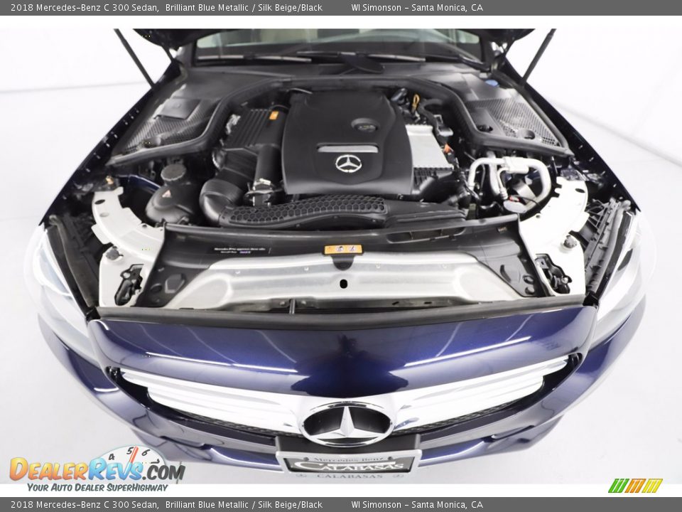 2018 Mercedes-Benz C 300 Sedan Brilliant Blue Metallic / Silk Beige/Black Photo #17