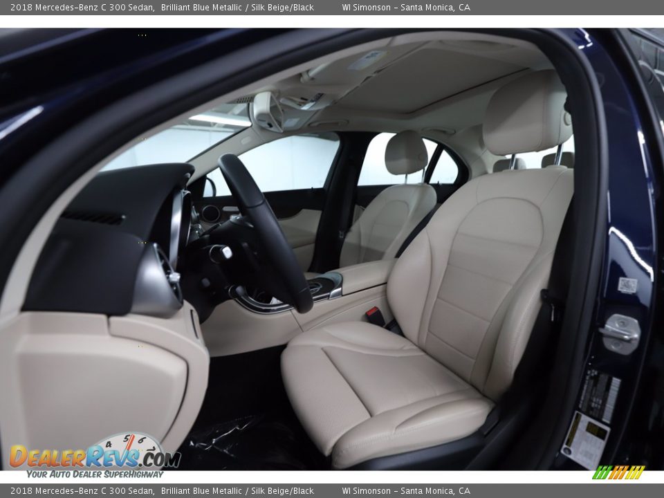 2018 Mercedes-Benz C 300 Sedan Brilliant Blue Metallic / Silk Beige/Black Photo #22