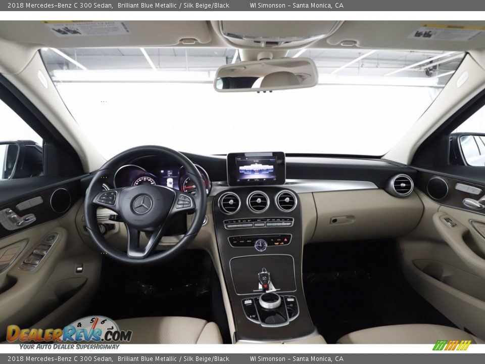 2018 Mercedes-Benz C 300 Sedan Brilliant Blue Metallic / Silk Beige/Black Photo #23