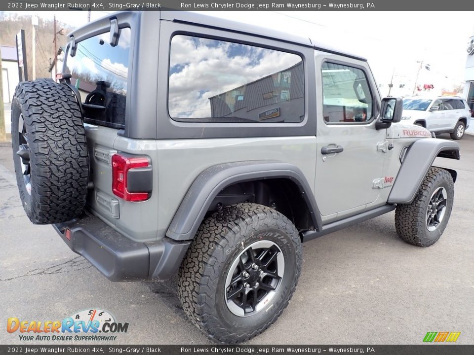 2022 Jeep Wrangler Rubicon 4x4 Sting-Gray / Black Photo #6