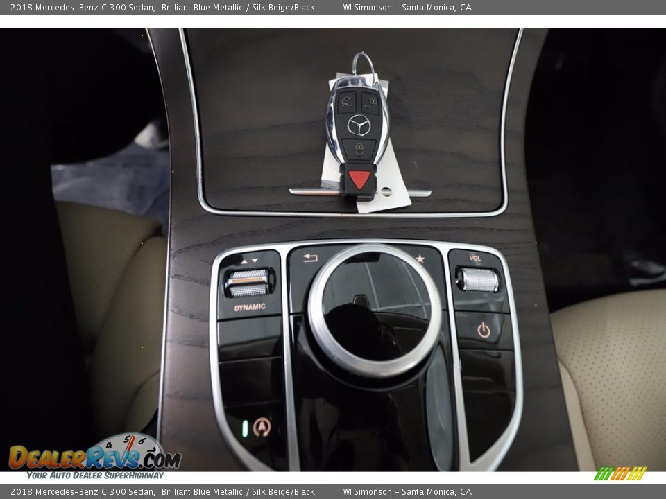 2018 Mercedes-Benz C 300 Sedan Brilliant Blue Metallic / Silk Beige/Black Photo #28