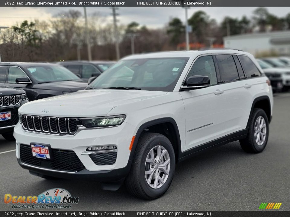 2022 Jeep Grand Cherokee Limited 4x4 Bright White / Global Black Photo #1