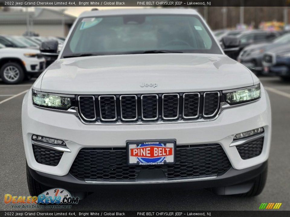 2022 Jeep Grand Cherokee Limited 4x4 Bright White / Global Black Photo #2