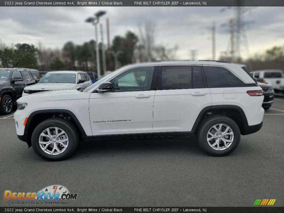 2022 Jeep Grand Cherokee Limited 4x4 Bright White / Global Black Photo #3