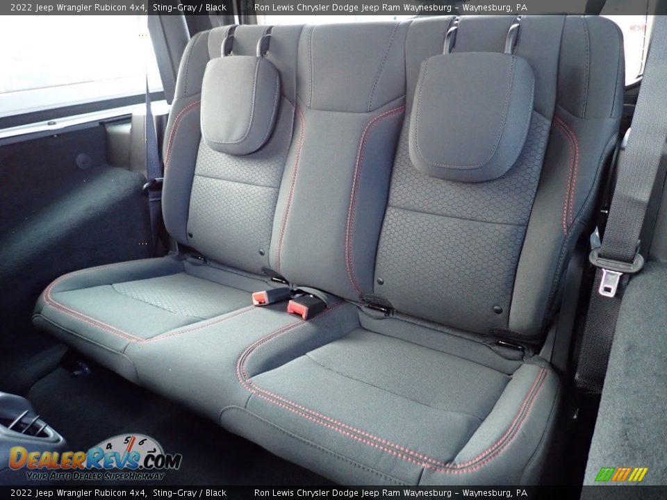 Rear Seat of 2022 Jeep Wrangler Rubicon 4x4 Photo #12