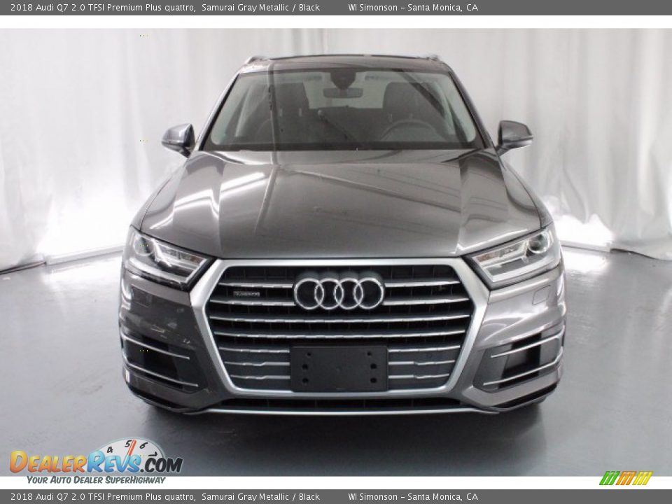 2018 Audi Q7 2.0 TFSI Premium Plus quattro Samurai Gray Metallic / Black Photo #2