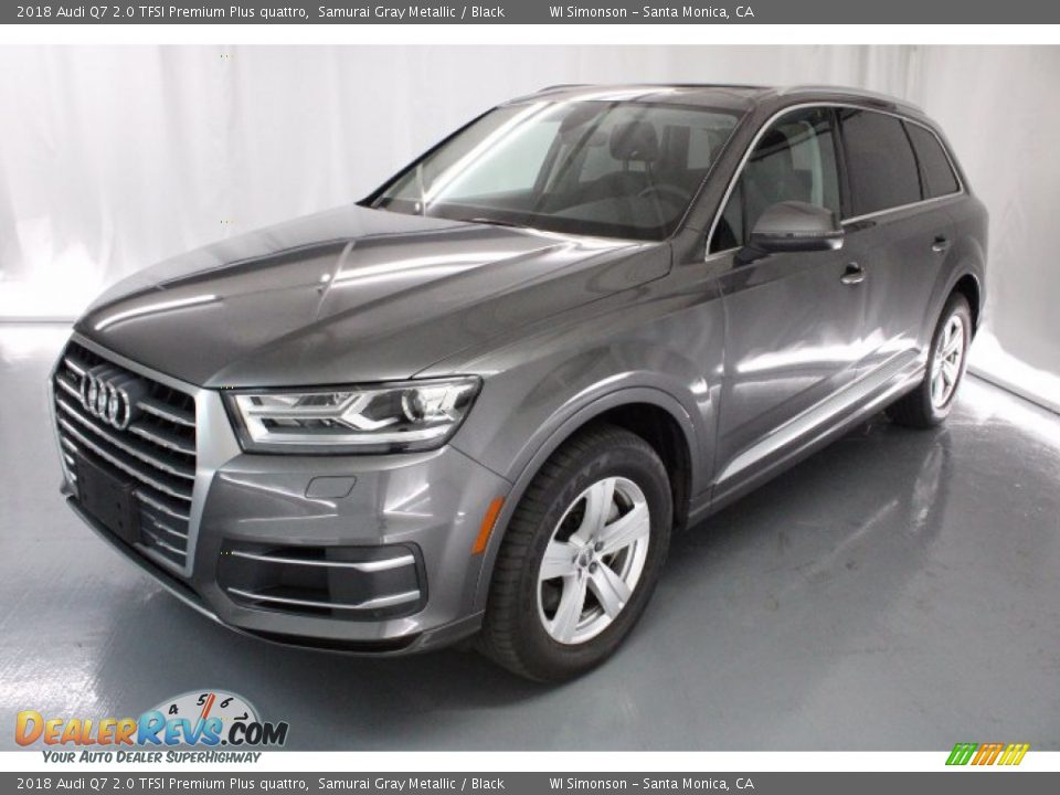 2018 Audi Q7 2.0 TFSI Premium Plus quattro Samurai Gray Metallic / Black Photo #3