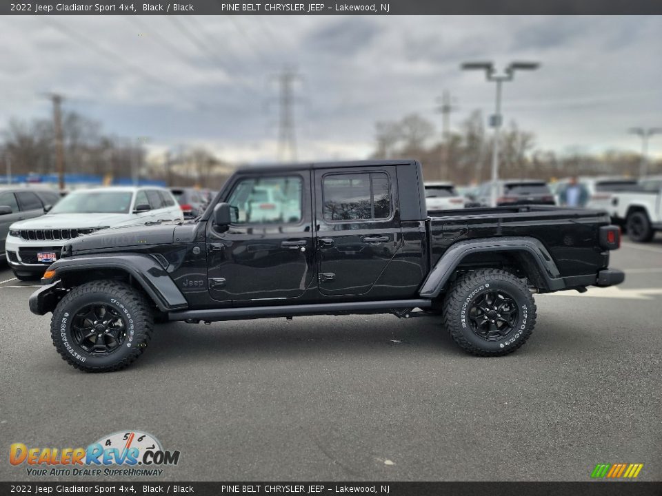 2022 Jeep Gladiator Sport 4x4 Black / Black Photo #3