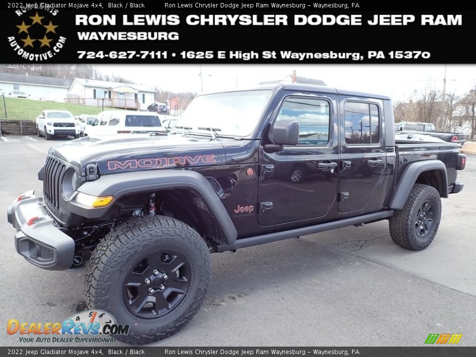 2022 Jeep Gladiator Mojave 4x4 Black / Black Photo #1