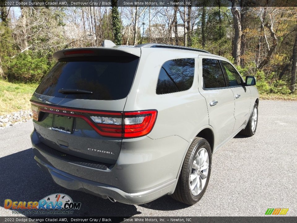 2022 Dodge Durango Citadel AWD Destroyer Gray / Black Photo #6