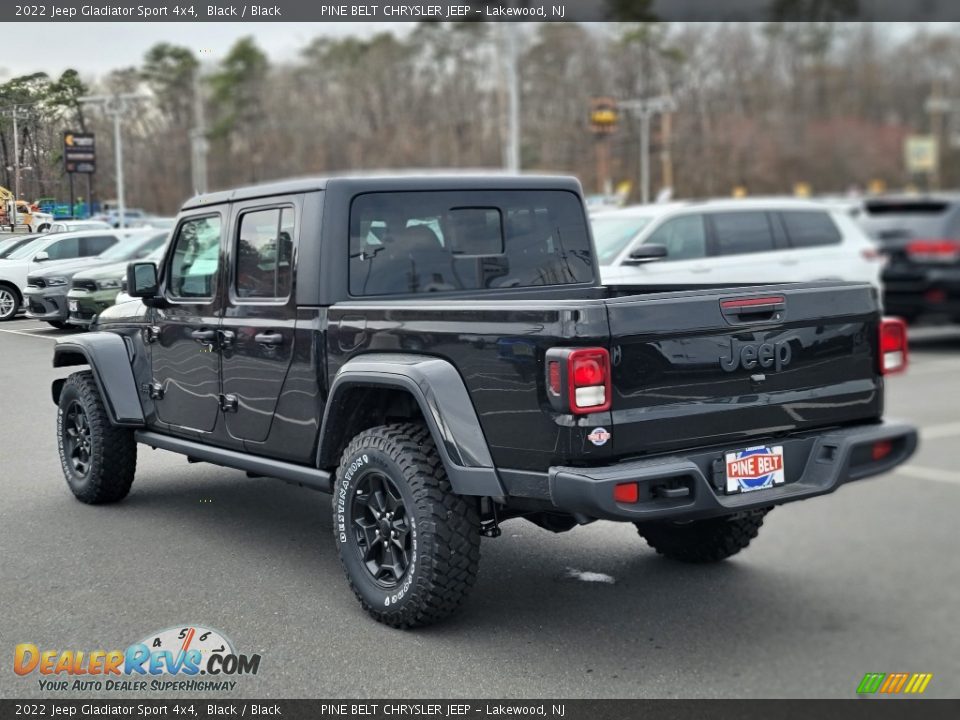 2022 Jeep Gladiator Sport 4x4 Black / Black Photo #4