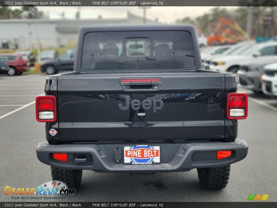 2022 Jeep Gladiator Sport 4x4 Black / Black Photo #5