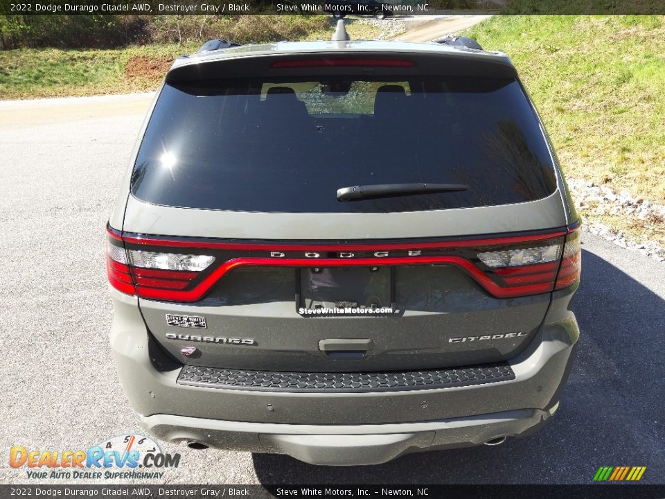 2022 Dodge Durango Citadel AWD Destroyer Gray / Black Photo #7