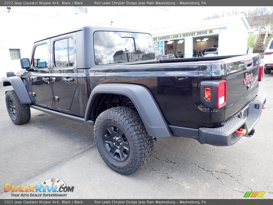 2022 Jeep Gladiator Mojave 4x4 Black / Black Photo #3