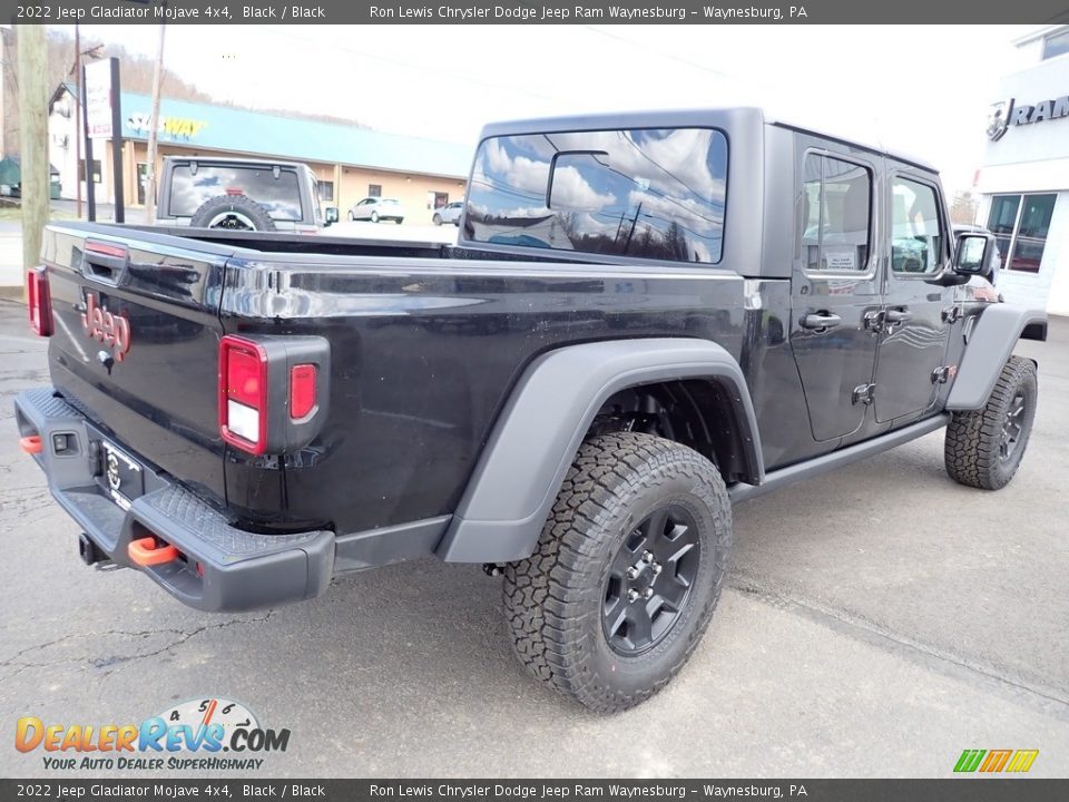 2022 Jeep Gladiator Mojave 4x4 Black / Black Photo #5