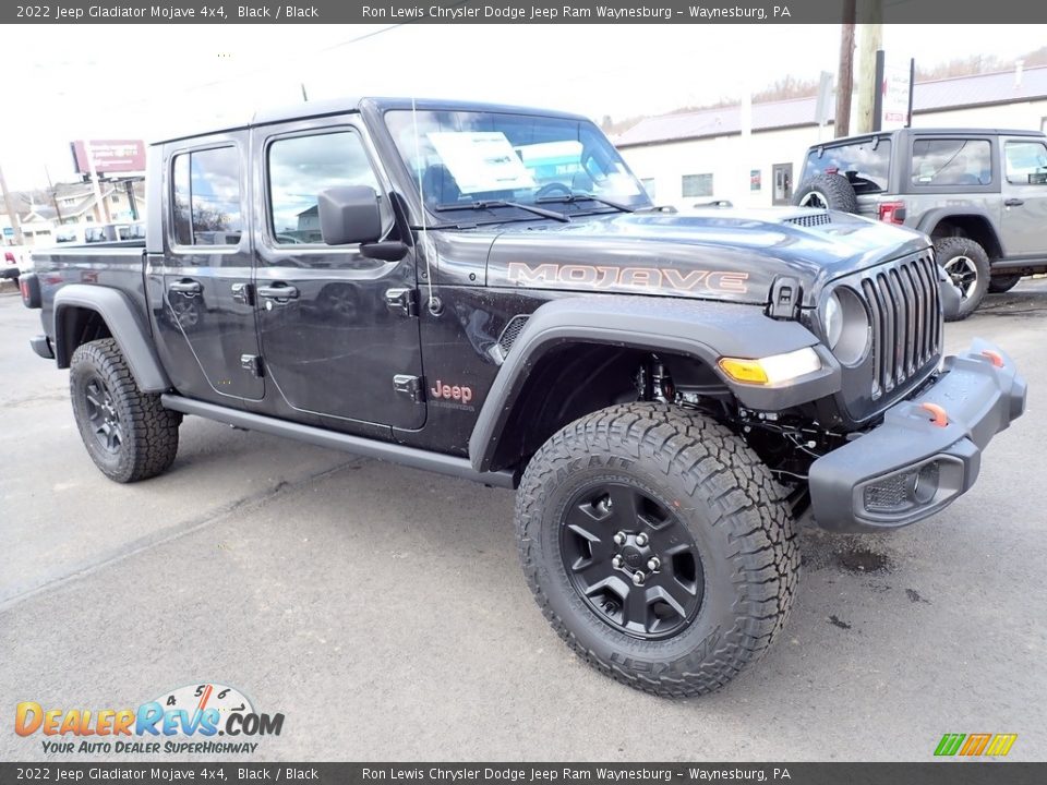 2022 Jeep Gladiator Mojave 4x4 Black / Black Photo #7