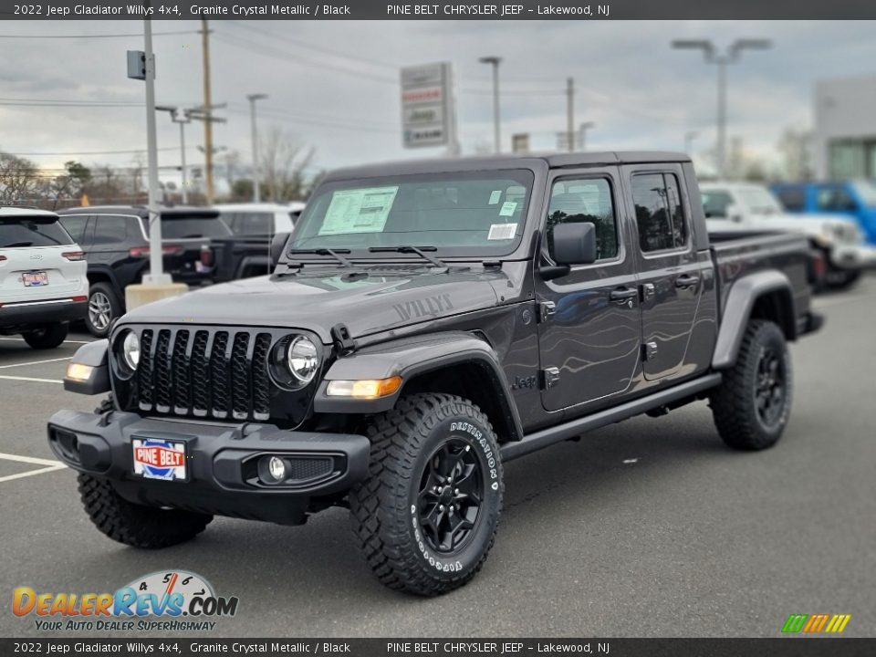 2022 Jeep Gladiator Willys 4x4 Granite Crystal Metallic / Black Photo #1