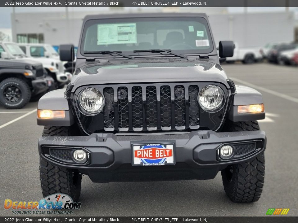 2022 Jeep Gladiator Willys 4x4 Granite Crystal Metallic / Black Photo #2