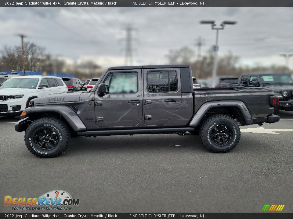 2022 Jeep Gladiator Willys 4x4 Granite Crystal Metallic / Black Photo #3