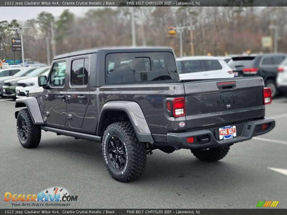 2022 Jeep Gladiator Willys 4x4 Granite Crystal Metallic / Black Photo #4