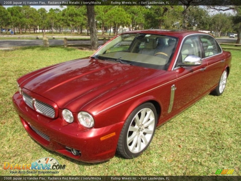 2008 Jaguar XJ Vanden Plas Radiance Red Metallic / Ivory/Mocha Photo #1