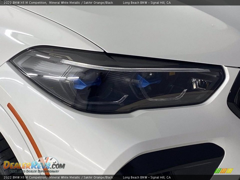 2022 BMW X6 M Competition Mineral White Metallic / Sakhir Orange/Black Photo #4