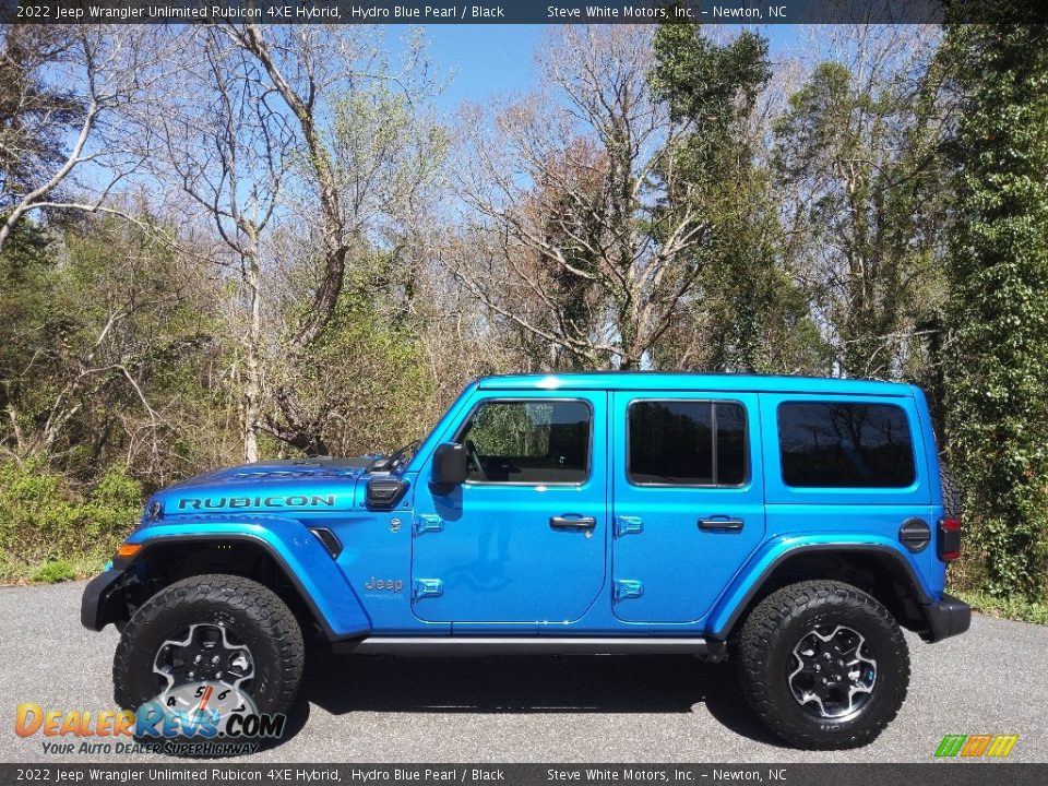 Hydro Blue Pearl 2022 Jeep Wrangler Unlimited Rubicon 4XE Hybrid Photo #1