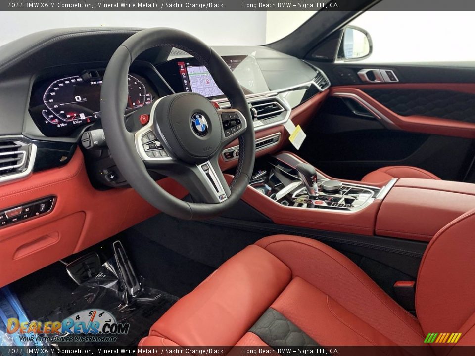 Sakhir Orange/Black Interior - 2022 BMW X6 M Competition Photo #12