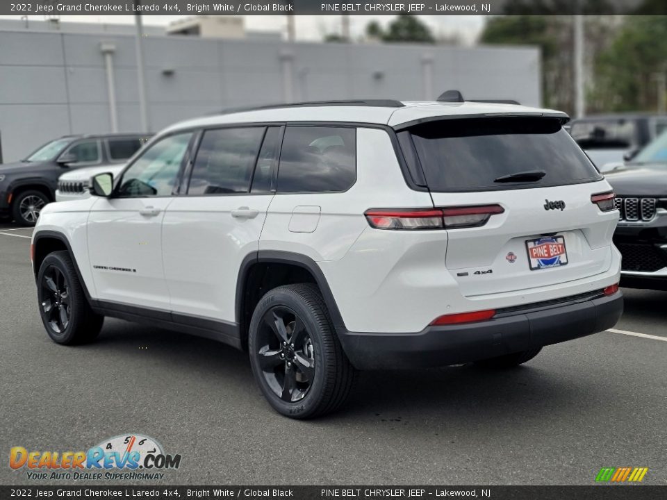 2022 Jeep Grand Cherokee L Laredo 4x4 Bright White / Global Black Photo #4