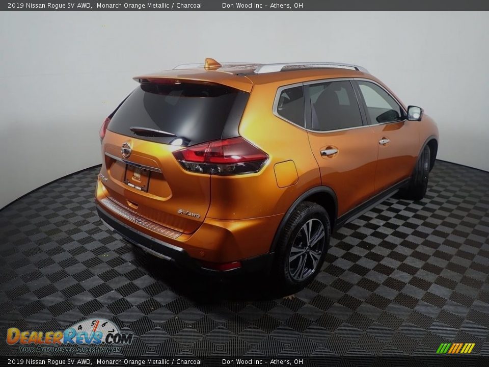 2019 Nissan Rogue SV AWD Monarch Orange Metallic / Charcoal Photo #20