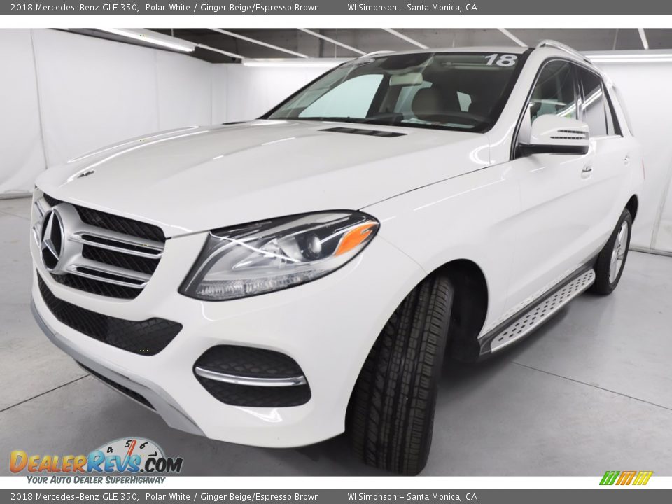 2018 Mercedes-Benz GLE 350 Polar White / Ginger Beige/Espresso Brown Photo #14