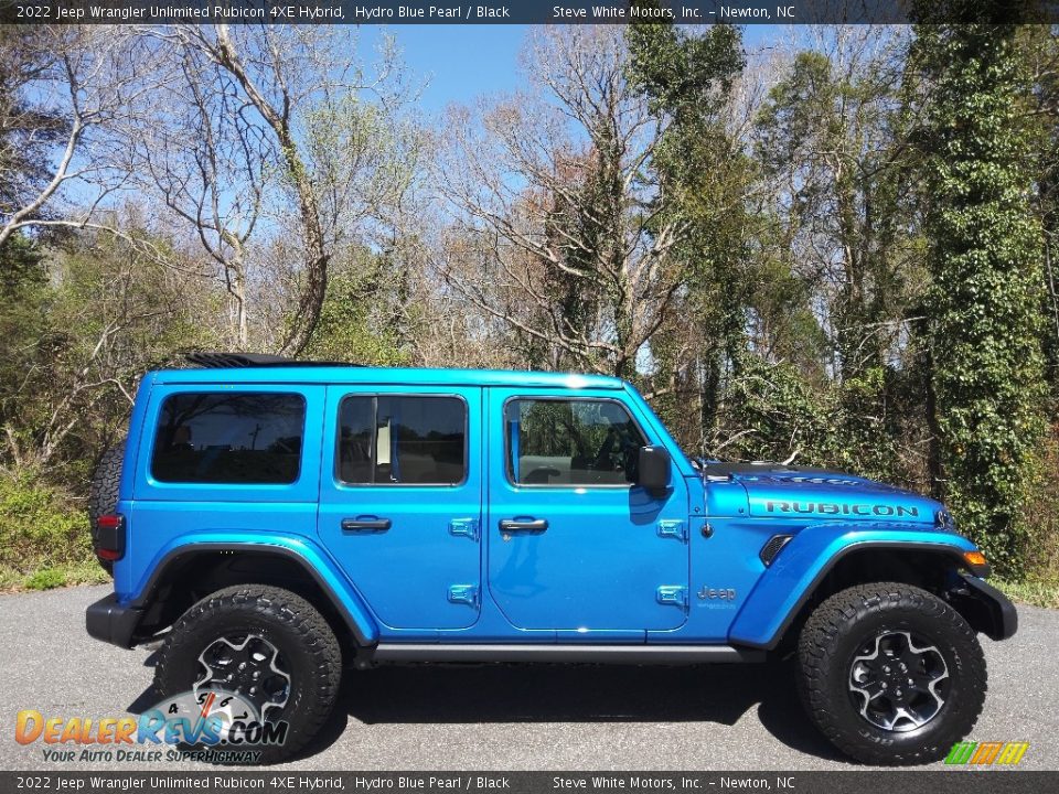 Hydro Blue Pearl 2022 Jeep Wrangler Unlimited Rubicon 4XE Hybrid Photo #7