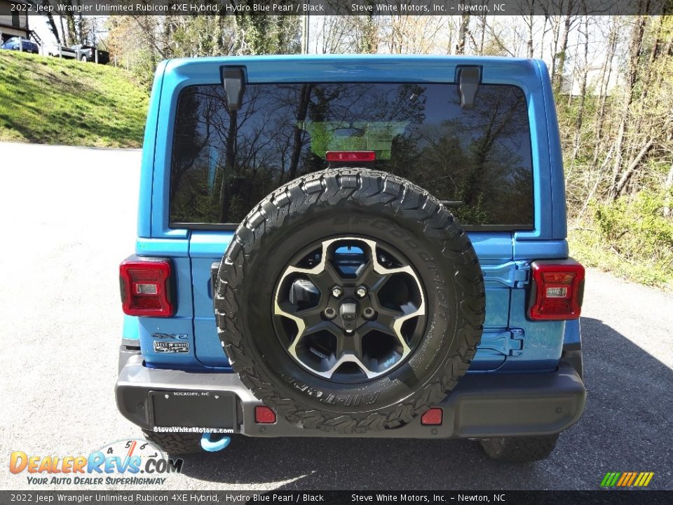 2022 Jeep Wrangler Unlimited Rubicon 4XE Hybrid Hydro Blue Pearl / Black Photo #9