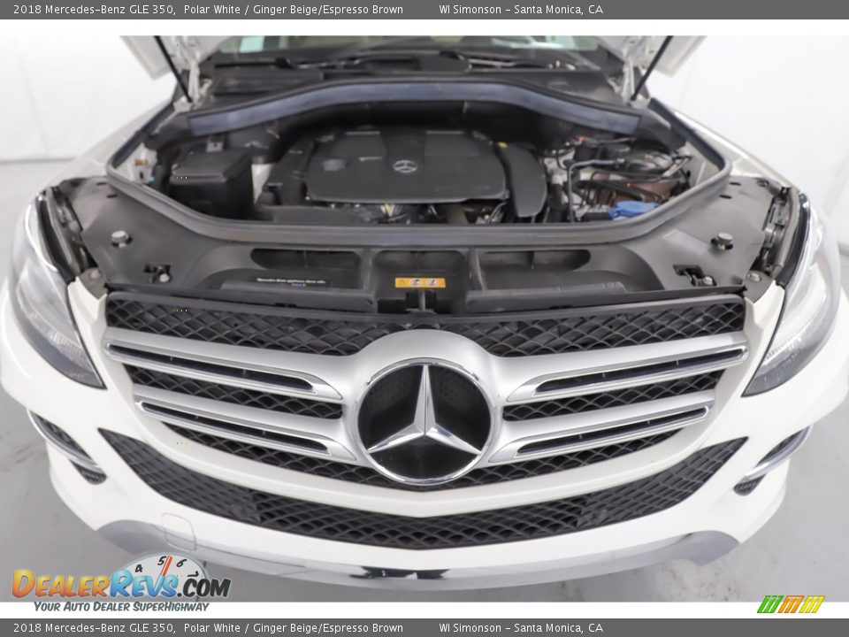 2018 Mercedes-Benz GLE 350 Polar White / Ginger Beige/Espresso Brown Photo #17