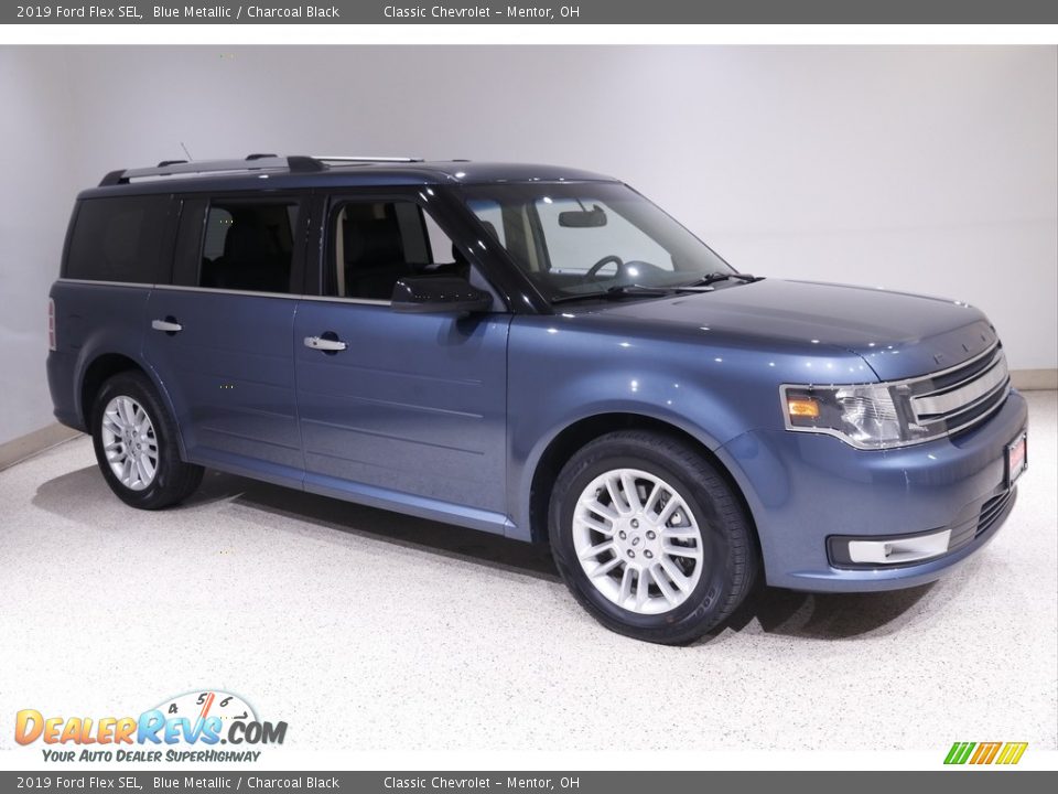 2019 Ford Flex SEL Blue Metallic / Charcoal Black Photo #1