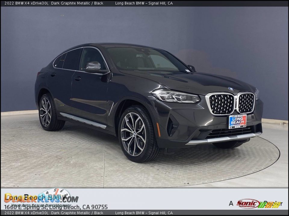 2022 BMW X4 xDrive30i Dark Graphite Metallic / Black Photo #1