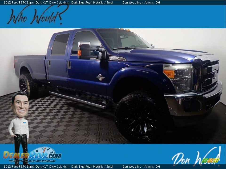 2012 Ford F350 Super Duty XLT Crew Cab 4x4 Dark Blue Pearl Metallic / Steel Photo #1