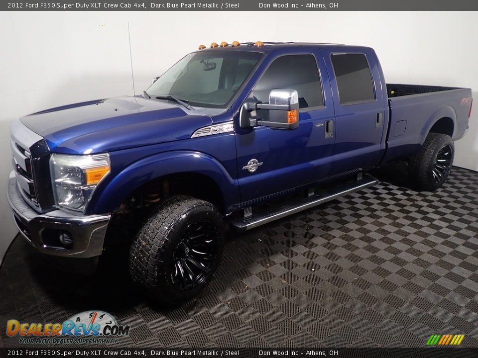 2012 Ford F350 Super Duty XLT Crew Cab 4x4 Dark Blue Pearl Metallic / Steel Photo #8