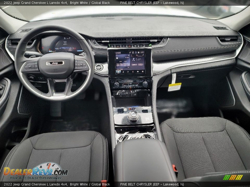 Global Black Interior - 2022 Jeep Grand Cherokee L Laredo 4x4 Photo #9