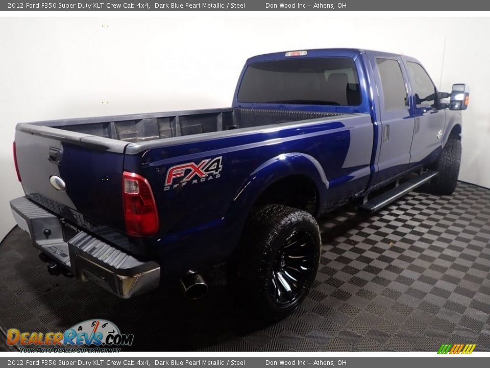 2012 Ford F350 Super Duty XLT Crew Cab 4x4 Dark Blue Pearl Metallic / Steel Photo #13