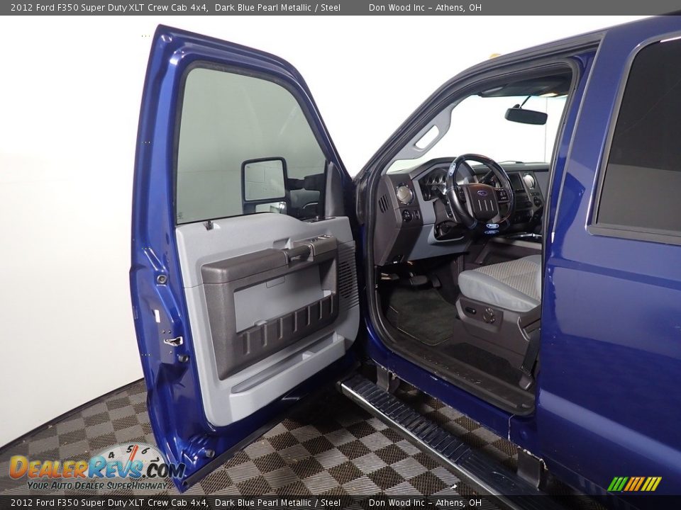 2012 Ford F350 Super Duty XLT Crew Cab 4x4 Dark Blue Pearl Metallic / Steel Photo #16