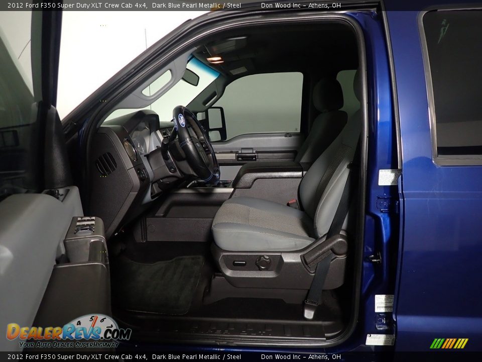 2012 Ford F350 Super Duty XLT Crew Cab 4x4 Dark Blue Pearl Metallic / Steel Photo #18