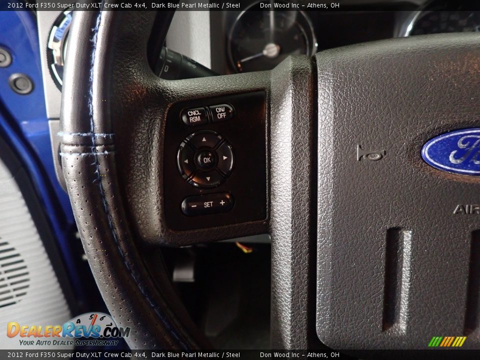 2012 Ford F350 Super Duty XLT Crew Cab 4x4 Dark Blue Pearl Metallic / Steel Photo #25