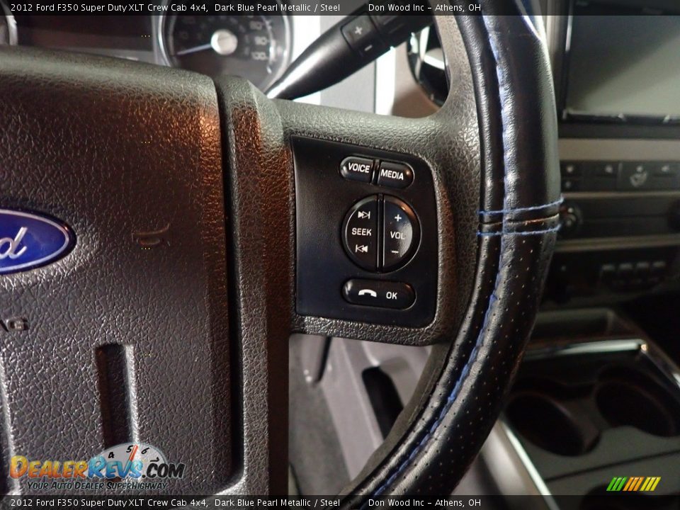 2012 Ford F350 Super Duty XLT Crew Cab 4x4 Dark Blue Pearl Metallic / Steel Photo #26