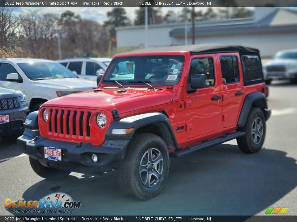 2022 Jeep Wrangler Unlimited Sport 4x4 Firecracker Red / Black Photo #1