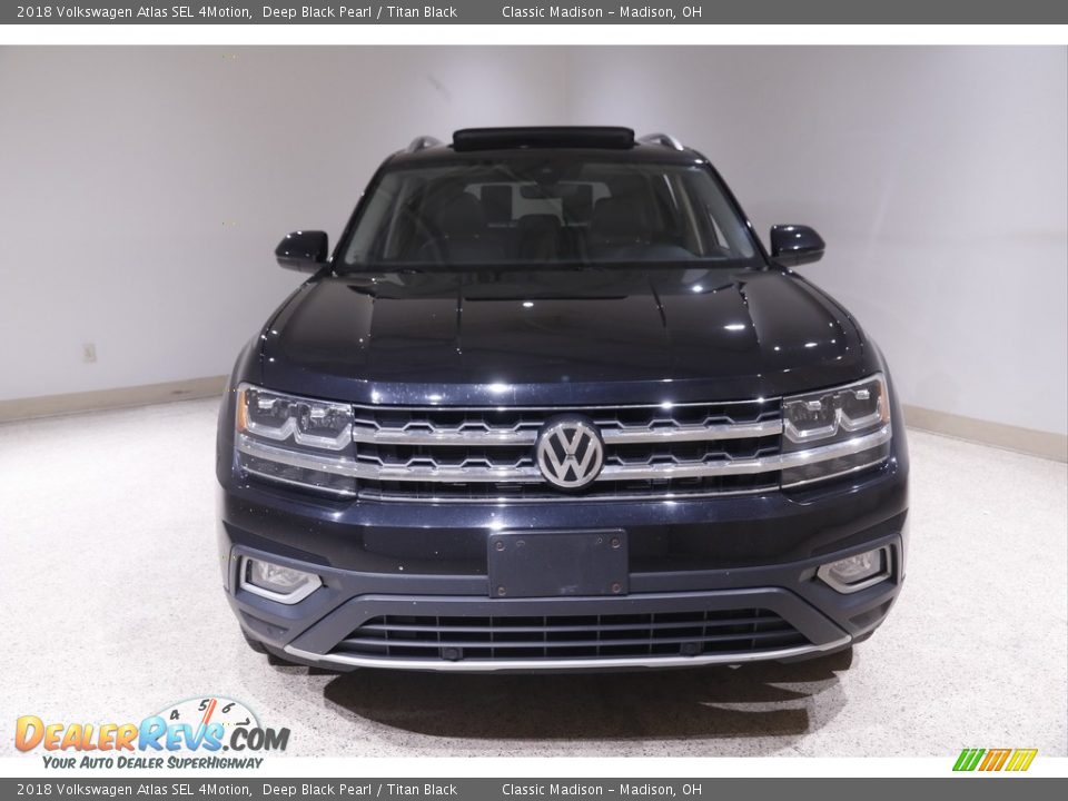 2018 Volkswagen Atlas SEL 4Motion Deep Black Pearl / Titan Black Photo #2