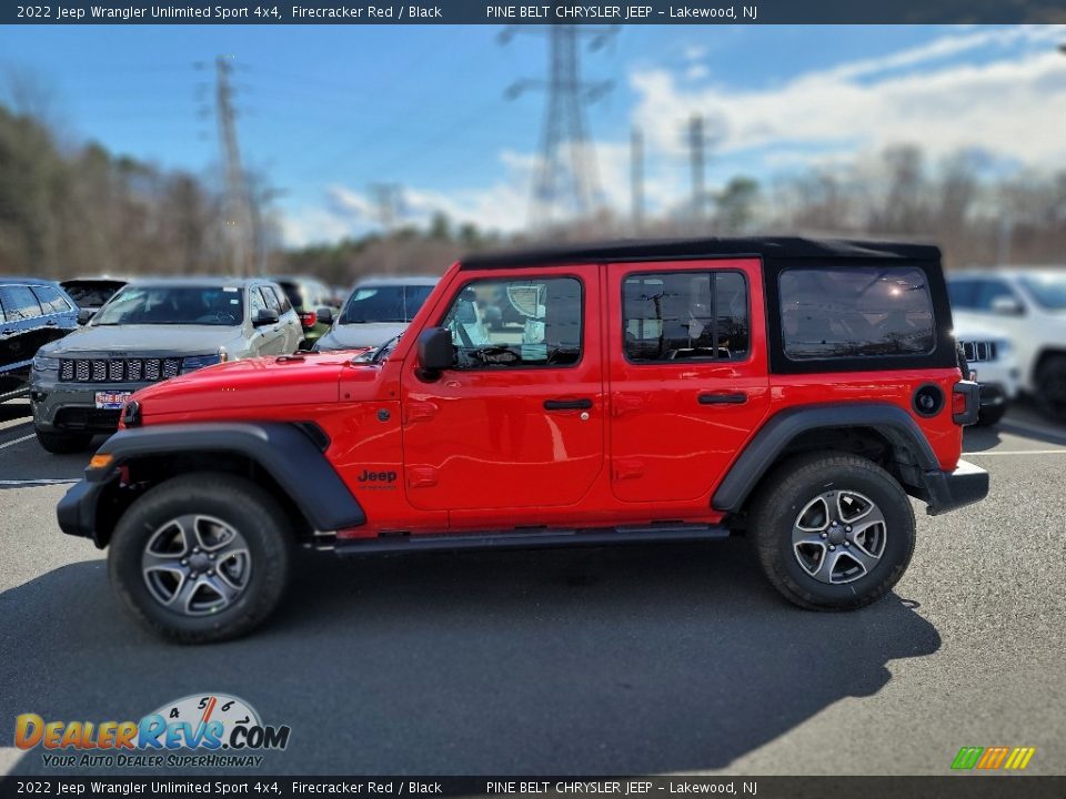 Firecracker Red 2022 Jeep Wrangler Unlimited Sport 4x4 Photo #3