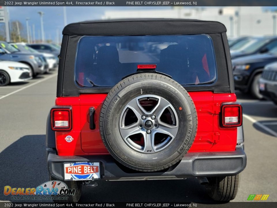 2022 Jeep Wrangler Unlimited Sport 4x4 Firecracker Red / Black Photo #5